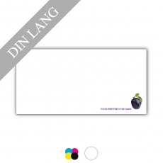 Briefkarte | 250g Offsetpapier weiss | DIN lang | 4/0-farbig